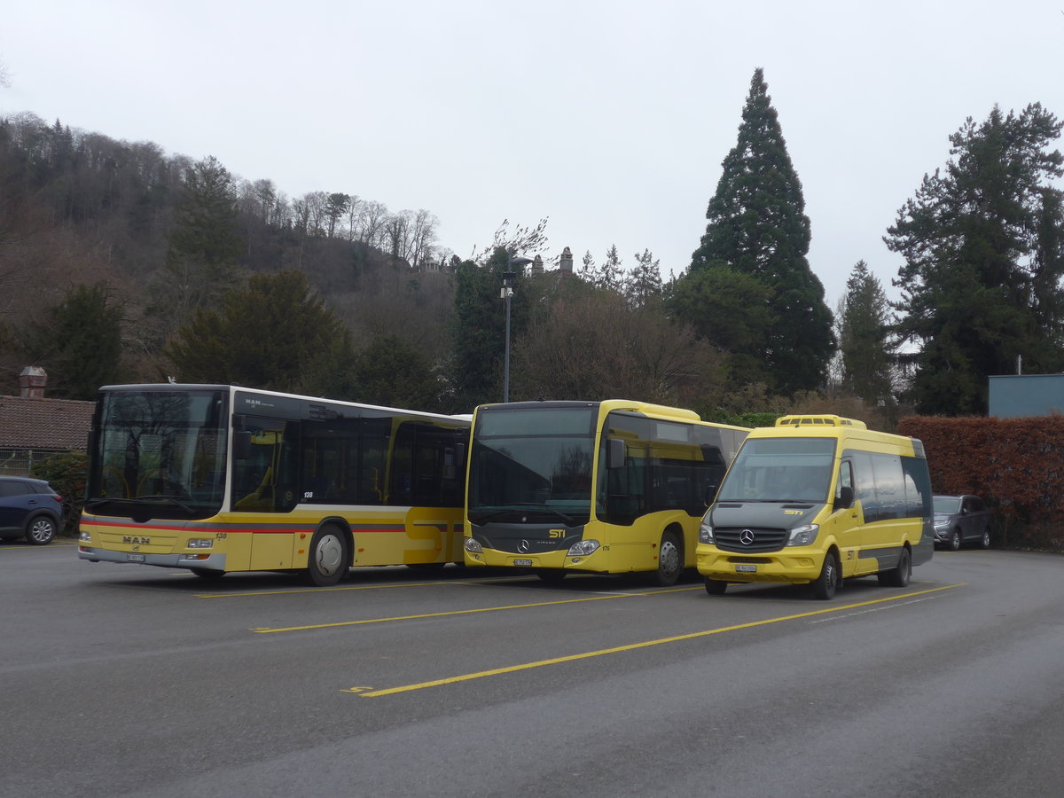 (215'060) - STI Thun - Nr. 4/BE 841'004 - Mercedes am 2. M�rz 2020 bei der Schiffl�ndte Thun