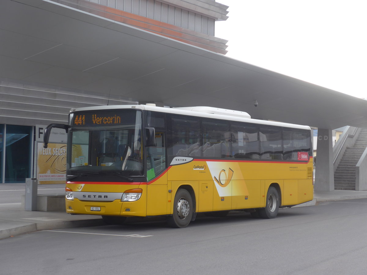 (215'339) - TSAR, Sierre - VS 1554 - Setra (ex Pfammatter, Sierre) am 20. M�rz 2020 in Sierre, Busbahnhof