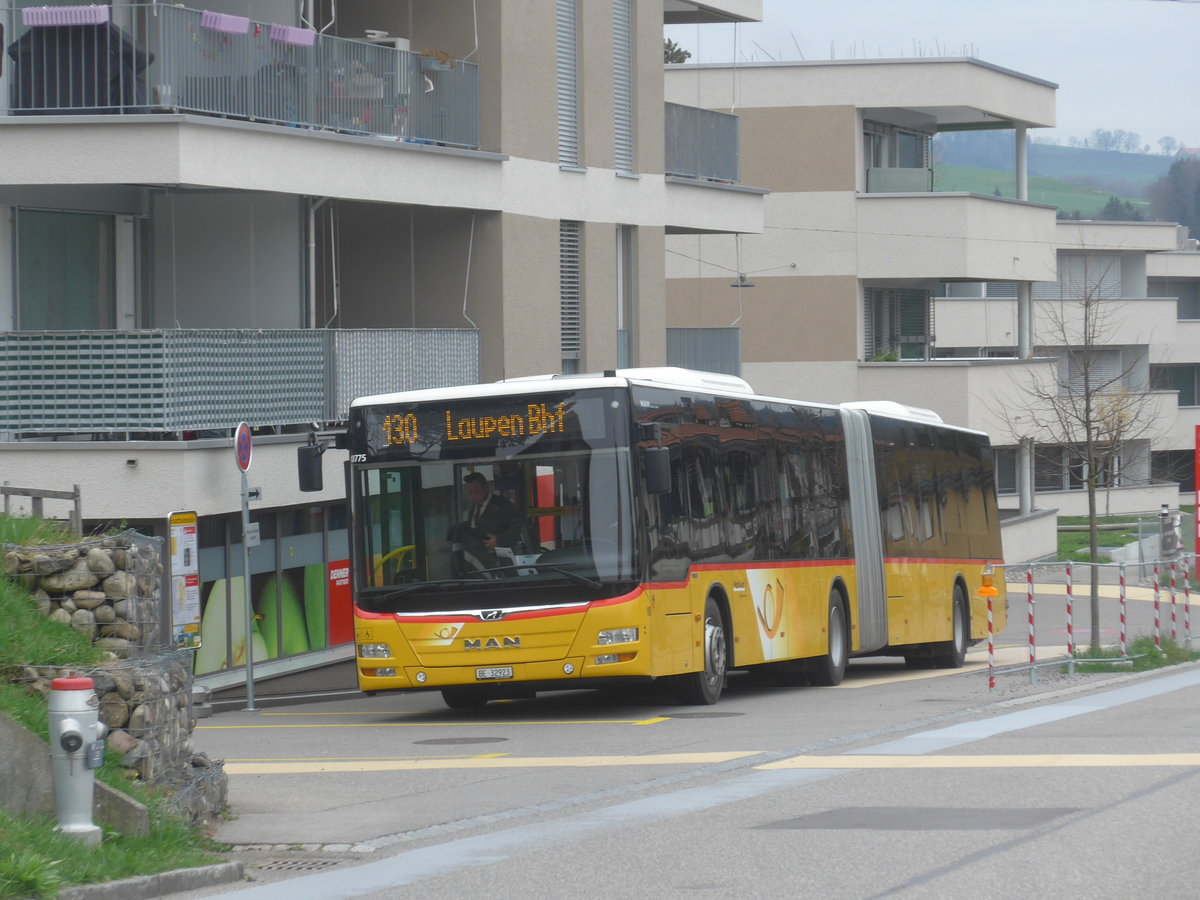 (215'365) - Steiner, Ortschwaben - Nr. 10/BE 32'923 - MAN am 22. M�rz 2020 beim Bahnhof Th�rishaus Dorf