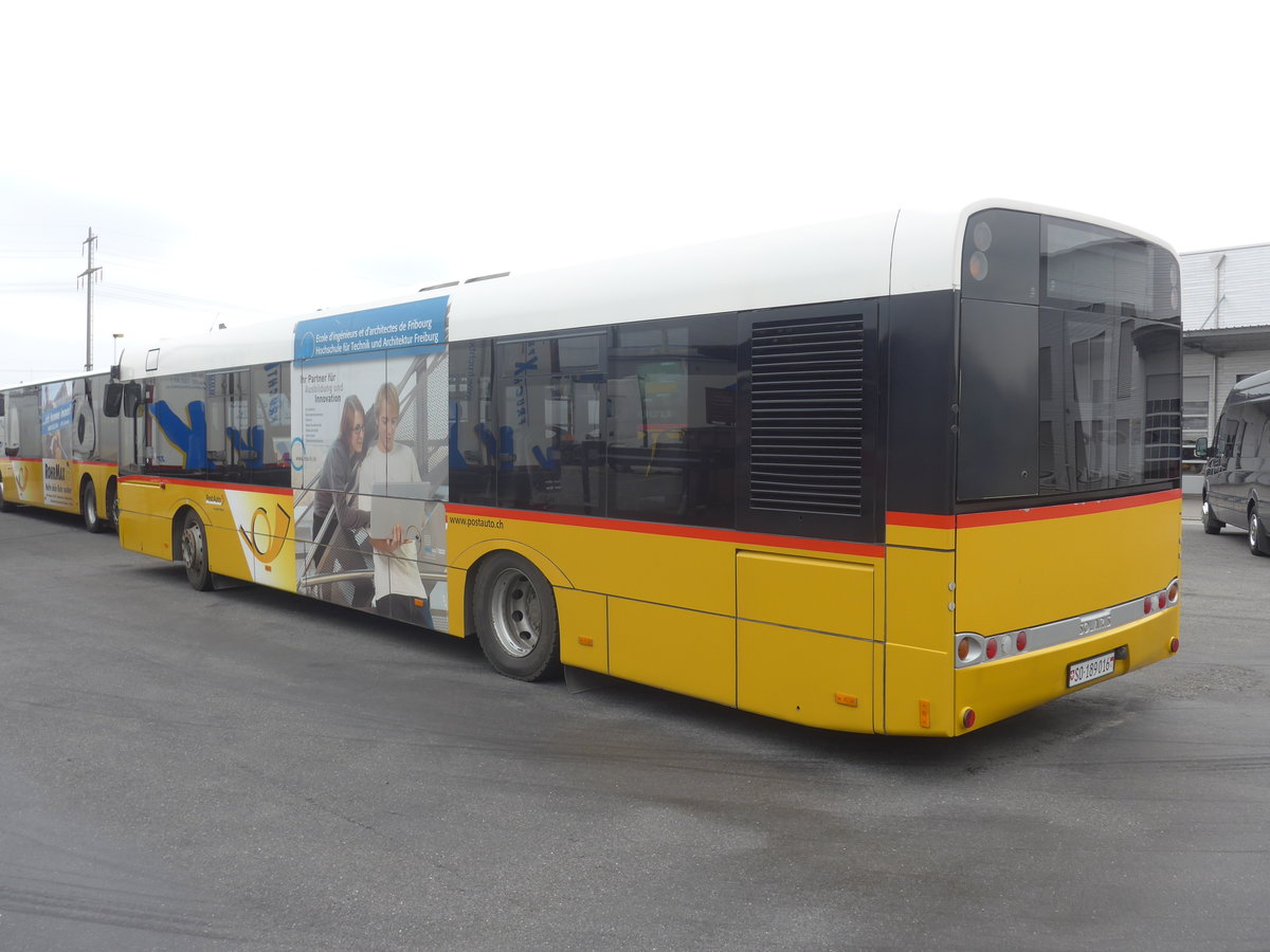 (215'443) - PostAuto Nordschweiz - Nr. 7/SO 189'016 - Solaris (ex PostAuto Bern Nr. 7; ex Klopfstein, Laupen Nr. 7) am 22. M�rz 2020 in Kerzers, Interbus