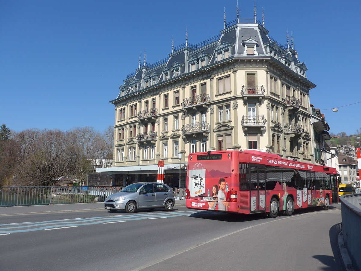 (215'503) - STI Thun - Nr. 160/BE 752'160 - MAN am 24. M�rz 2020 in Thun, Allmendbr�cke