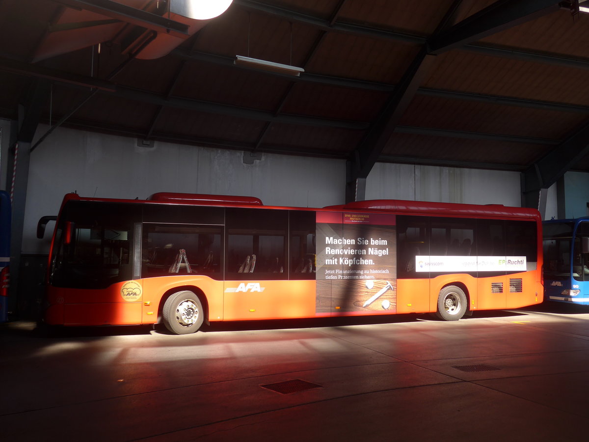 (215'538) - AFA Adelboden - Nr. 27 - Mercedes am 25. M�rz 2020 in Adelboden, Busstation