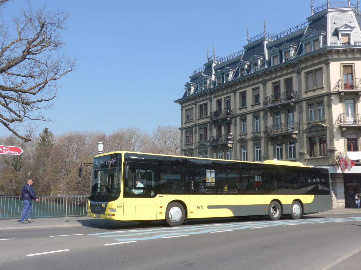(215'650) - STI Thun - Nr. 600/BE 849'600 - MAN am 28. M�rz 2020 in Thun, Allmendbr�cke