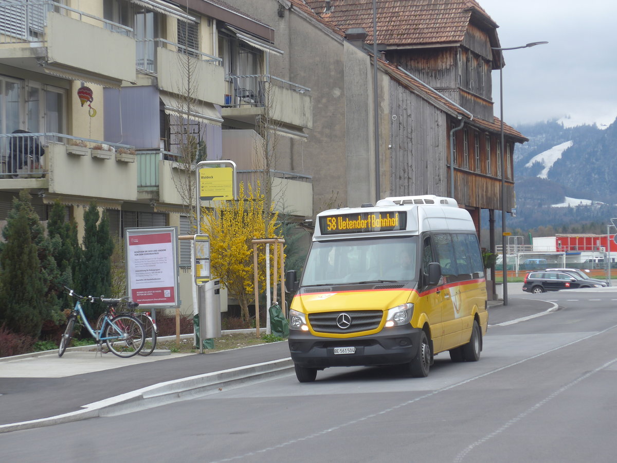 (215'679) - L�di, Uetendorf - BE 561'504 - Mercedes am 30. M�rz 2020 in Thun-Lerchenfeld, Waldeck