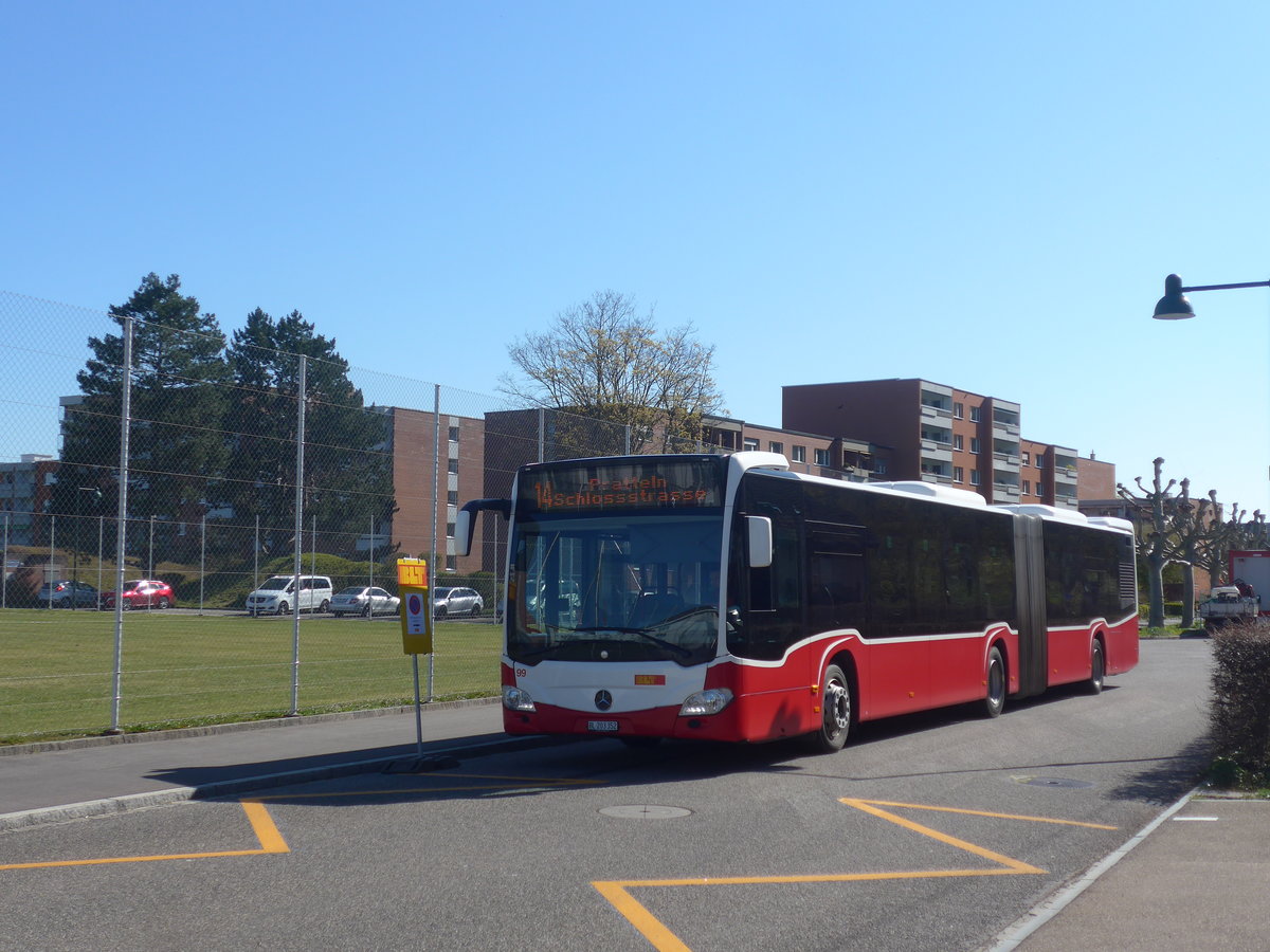 (215'720) - BLT Oberwil - Nr. 99/BL 203'352 - Mercedes (ex Gschwindl, A-Wien Nr. 8413) am 31. M�rz 2020 in Muttenz, Rothausstrasse