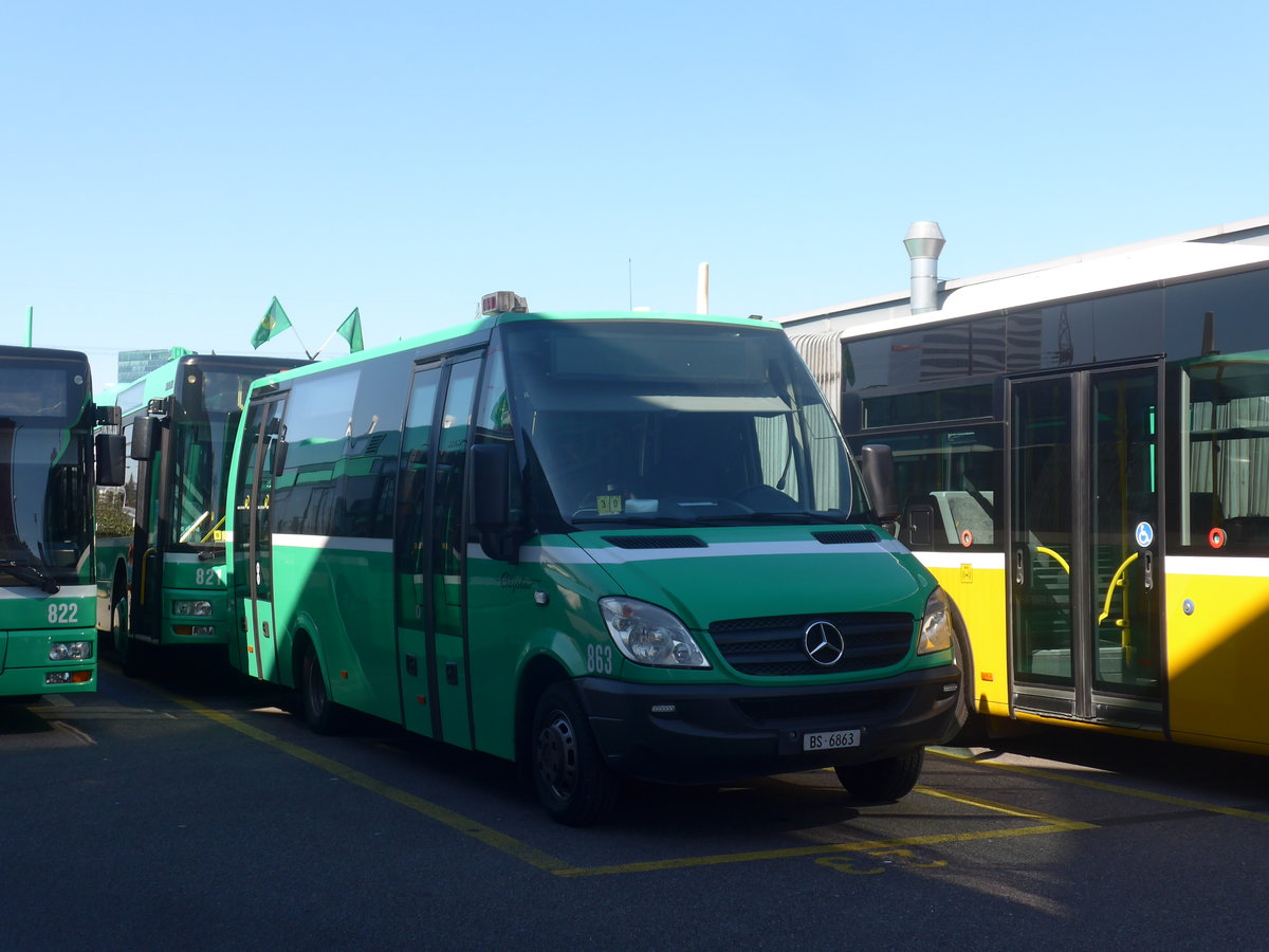 (215'735) - BVB Basel - Nr. 863/BS 6863 - Mercedes/Auw�rter am 31. M�rz 2020 in Basel, Garage Rankstrasse
