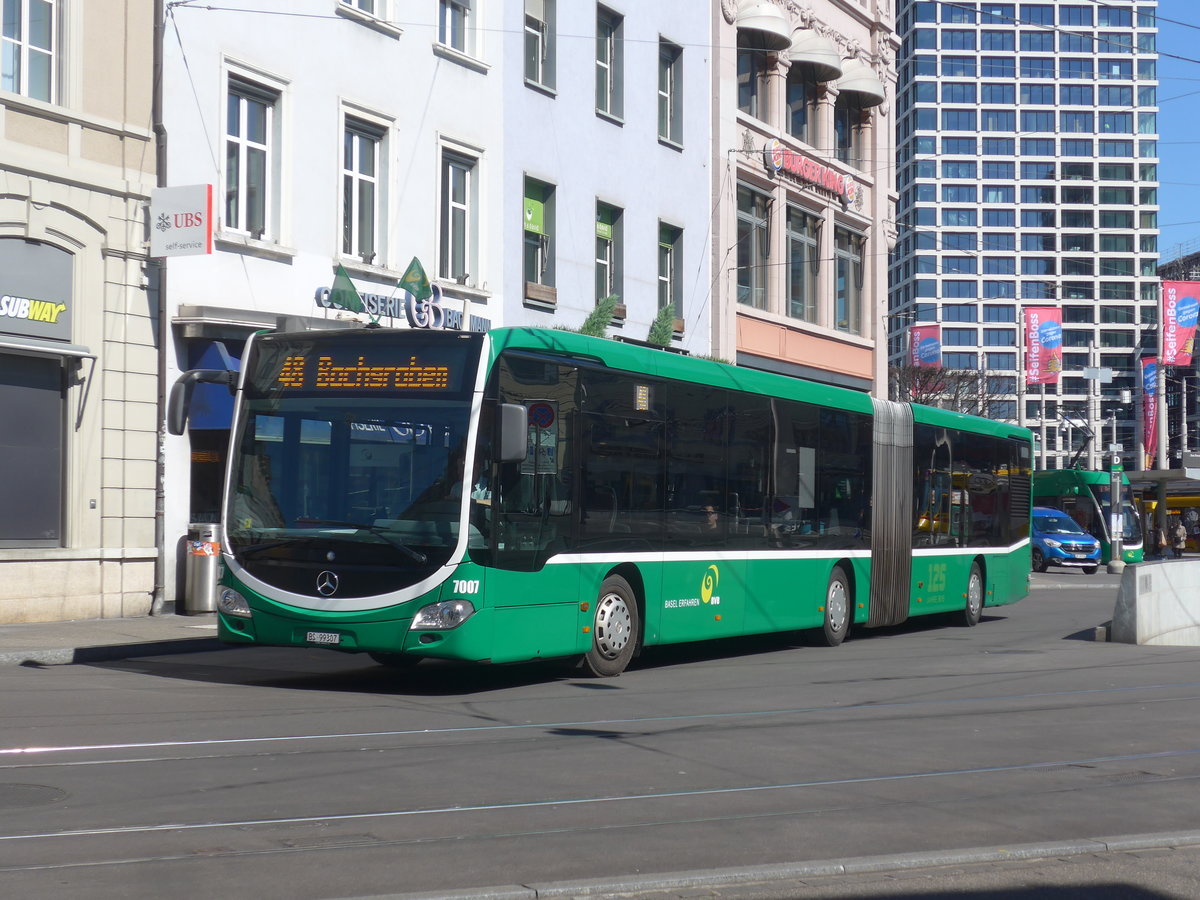 (215'753) - BVB Basel - Nr. 7007/BS 99'307 - Mercedes am 31. M�rz 2020 beim Bahnhof Basel