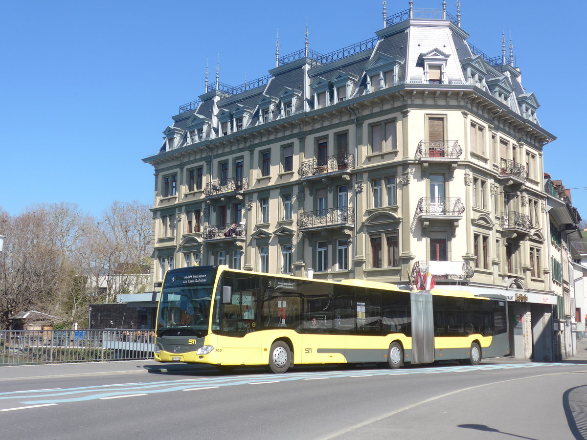 (215'772) - STI Thun - Nr. 703/BE 754'703 - Mercedes am 1. April 2020 in Thun, Allmendbr�cke