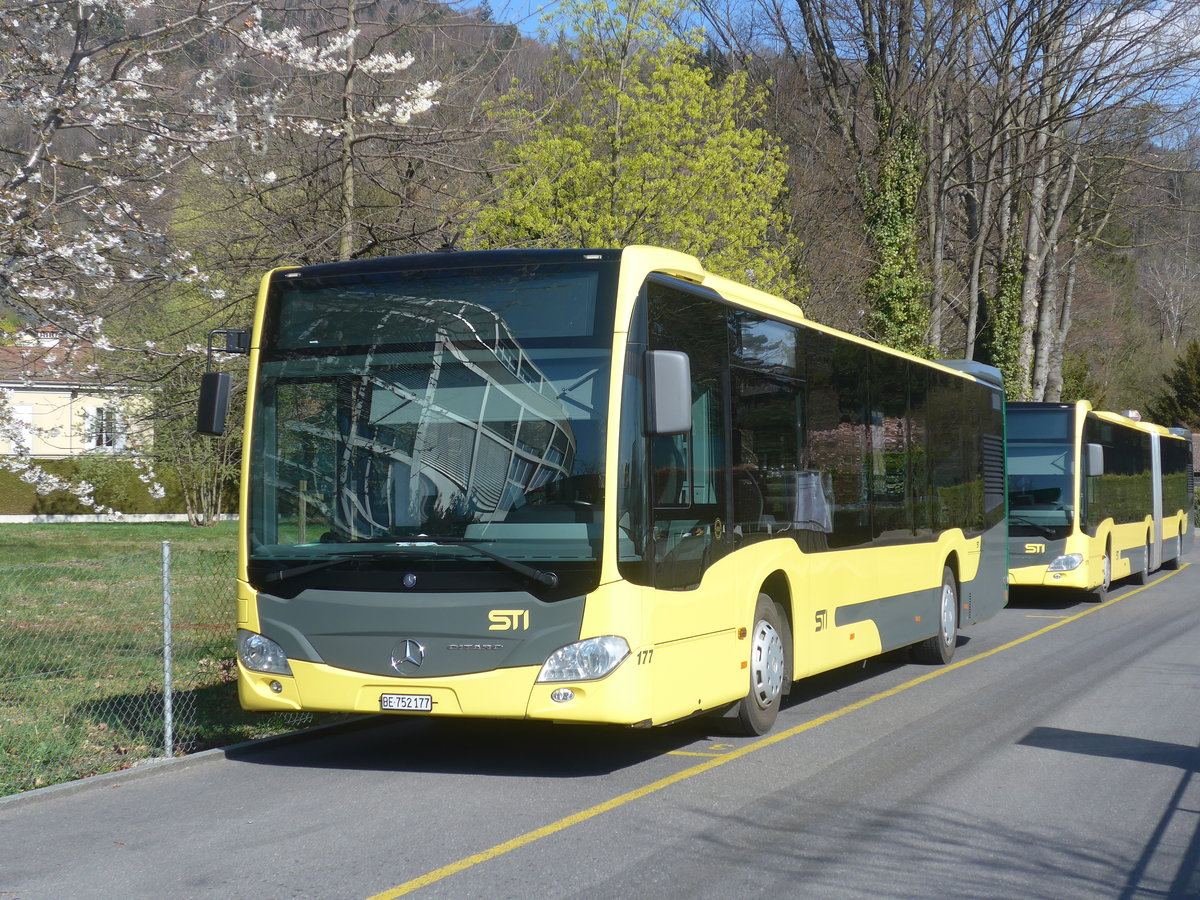(215'935) - STI Thun - Nr. 177/BE 752'177 - Mercedes am 7. April 2020 bei der Schiffl�ndte Thun