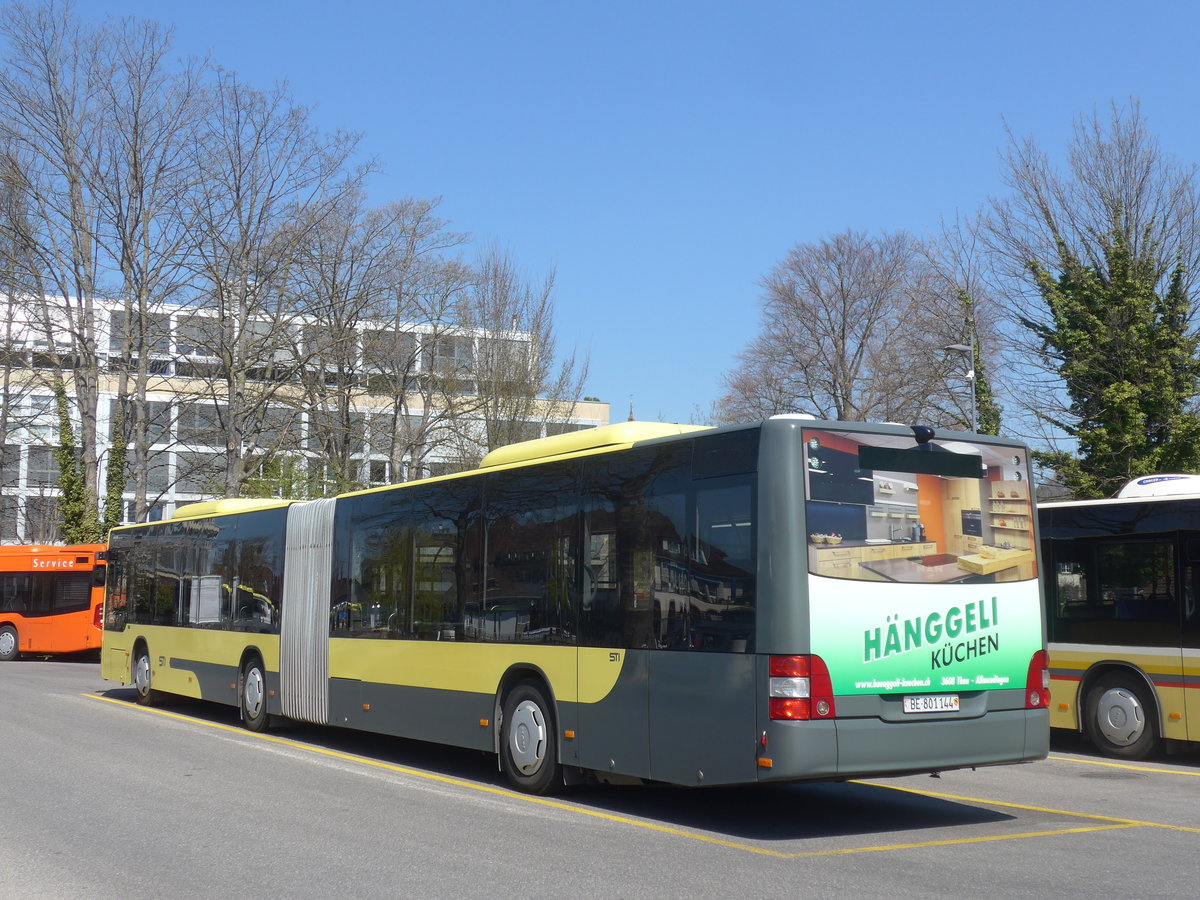 (215'940) - STI Thun - Nr. 144/BE 801'144 - MAN am 8. April 2020 bei der Schiffl�ndte Thun