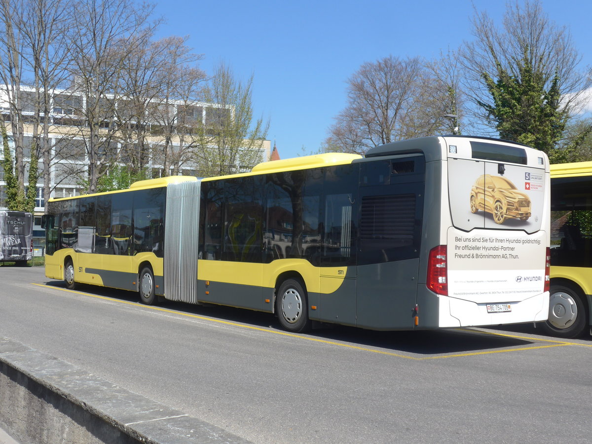 (215'997) - STI Thun - Nr. 705/BE 754'705 - Mercedes am 11. M�rz 2020 bei der Schiffl�ndte Thun