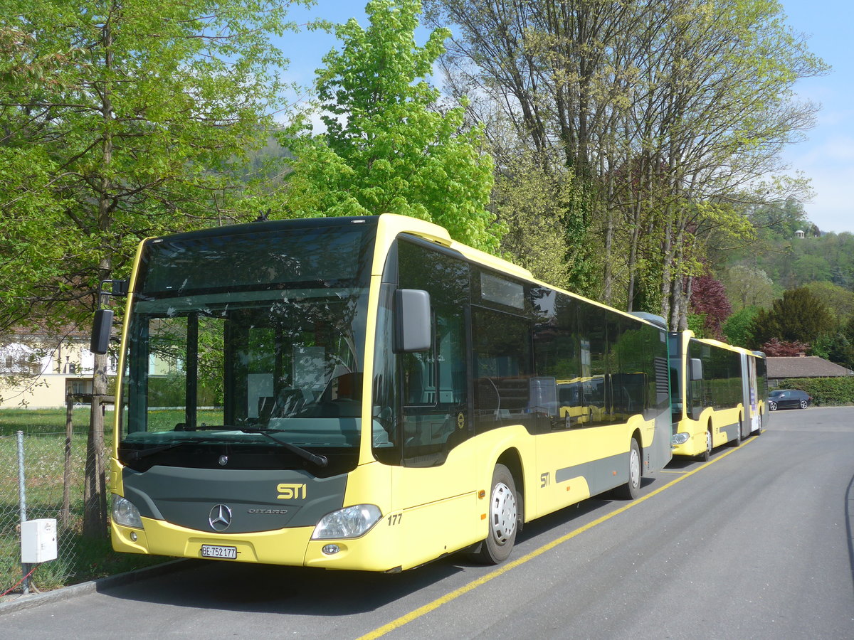 (216'292) - STI Thun - Nr. 177/BE 752'177 - Mercedes am 20. April 2020 bei der Schiffl�ndte Thun
