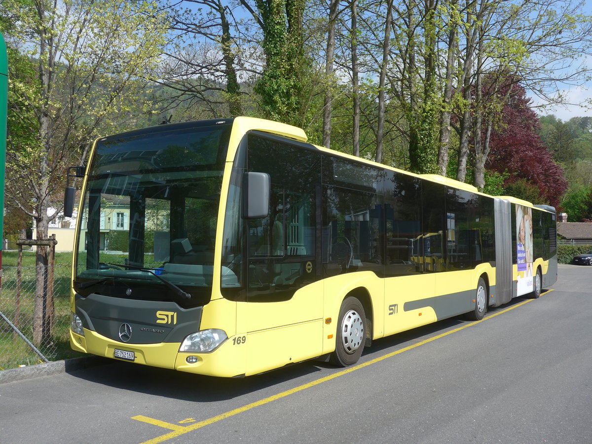 (216'293) - STI Thun - Nr. 169/BE 752'169 - Mercedes am 20. April 2020 bei der Schiffl�ndte Thun