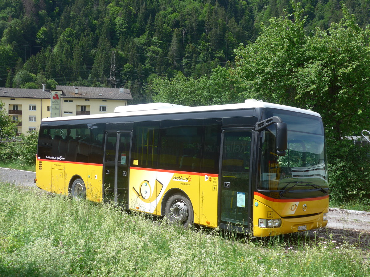(217'200) - PostAuto Graub�nden - GR 168'874 - Irisbus am 23. Mai 2020 beim Bahnhof Schiers