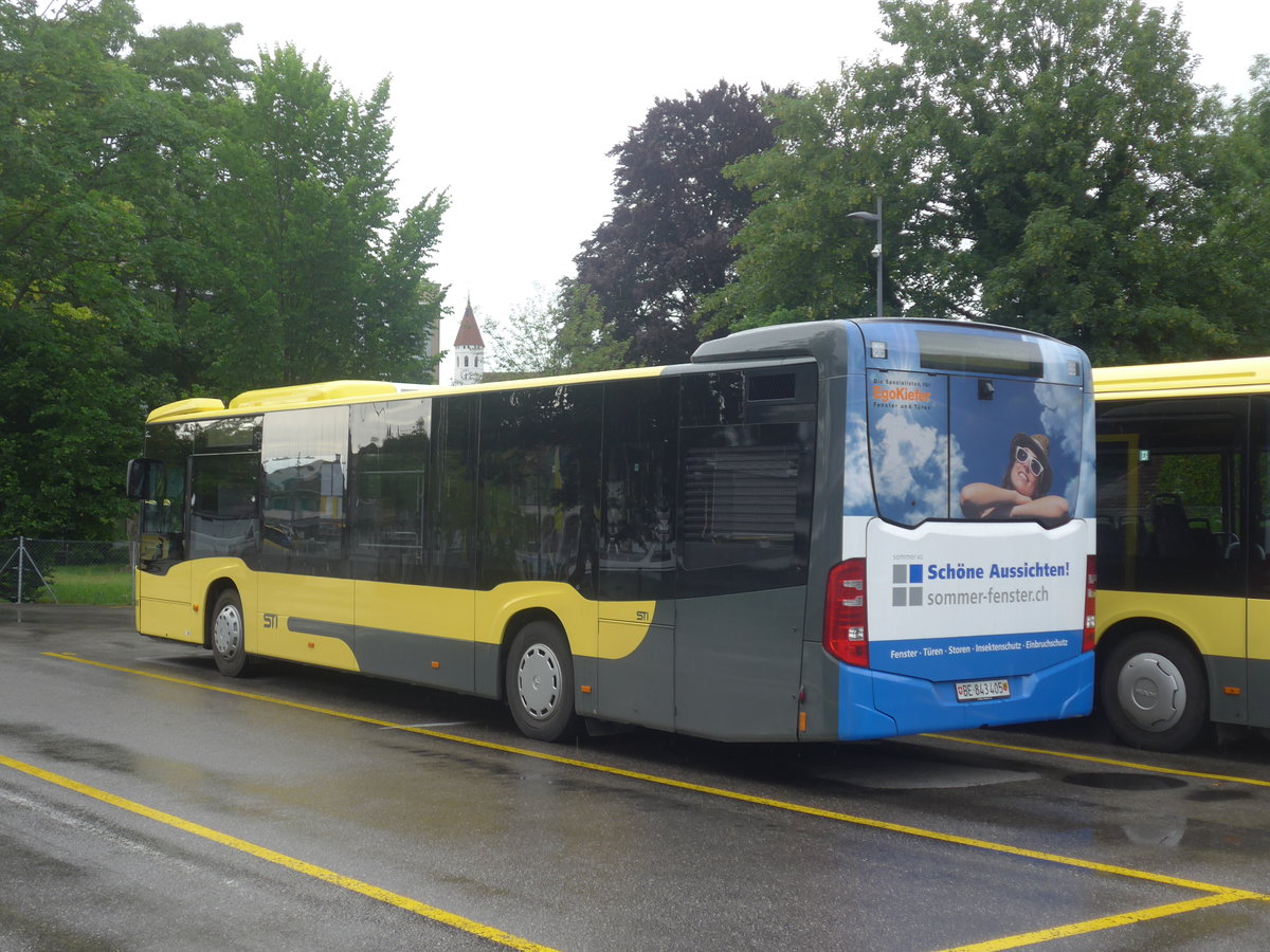 (217'676) - STI Thun - Nr. 405/BE 843'405 - Mercedes am 7. Juni 2020 bei der Schiffl�ndte Thun