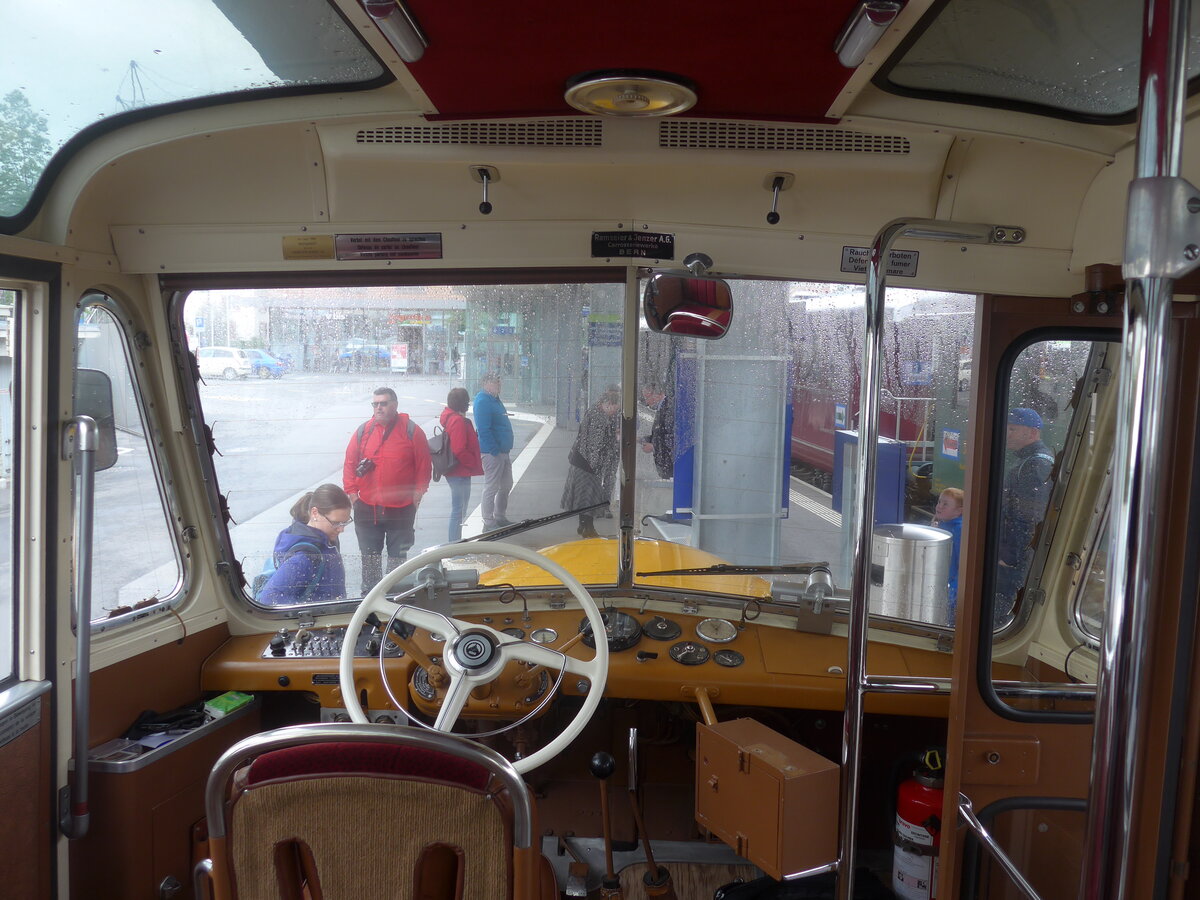 (217'950) - Loosli, Wyssachen - BE 26'794 - Saurer/R&J am 14. Juni 2020 beim Bahnhof Huttwil (Innenaufnahme)