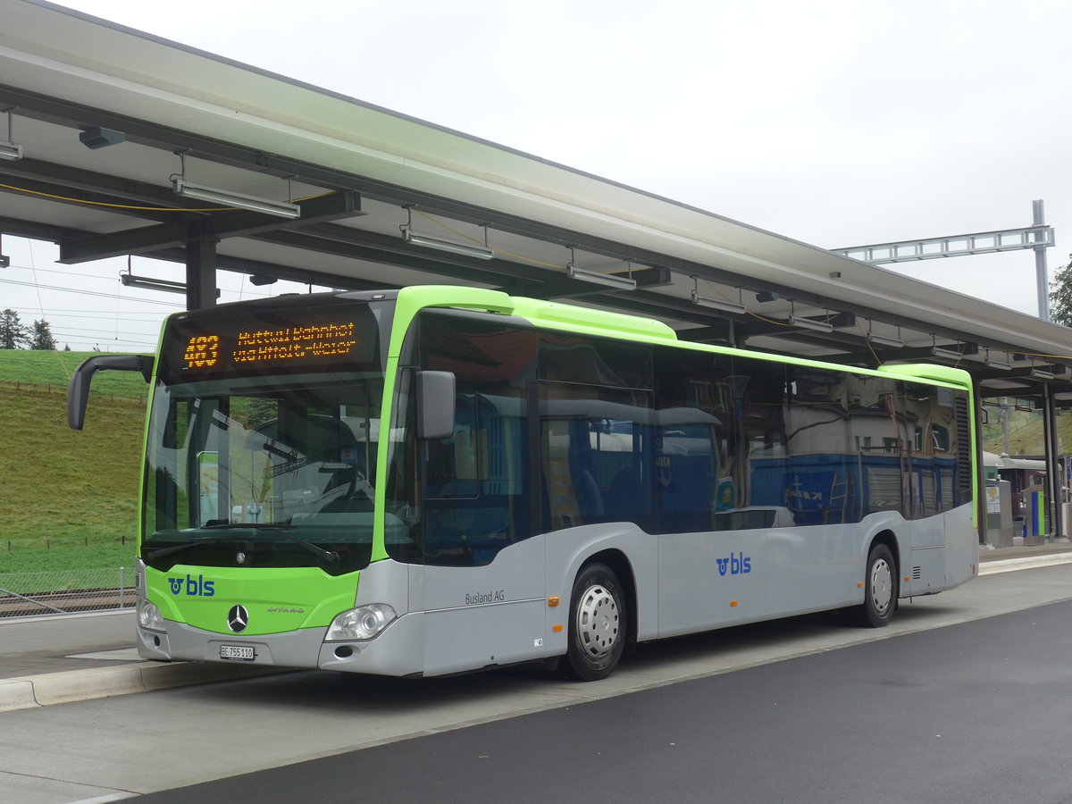 (217'978) - Busland, Burgdorf - Nr. 110/BE 755'110 - Mercedes am 14. Juni 2020 beim Bahnhof Sumiswald-Gr�nen