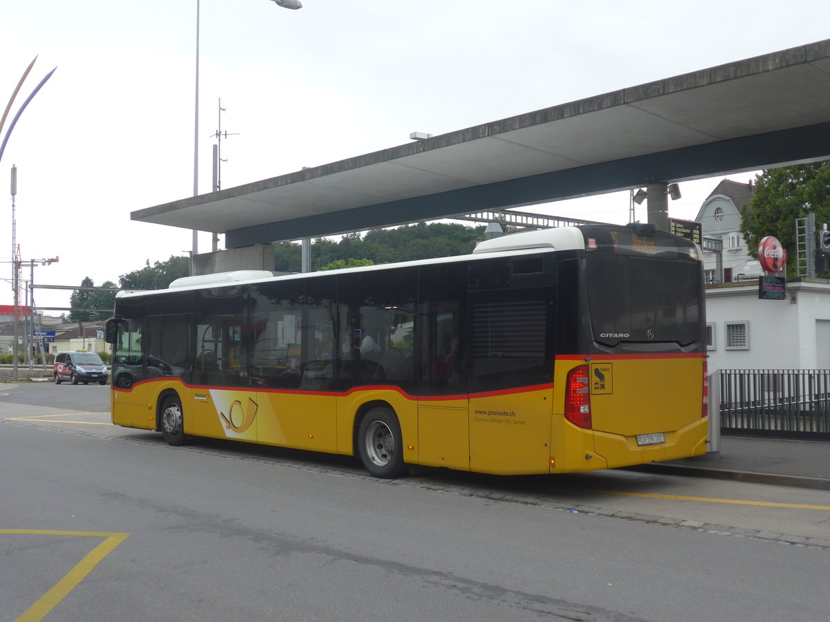 (218'024) - H�fliger, Sursee - Nr. 29/LU 196'102 - Mercedes am 14. Juni 2020 beim Bahnhof Sursee