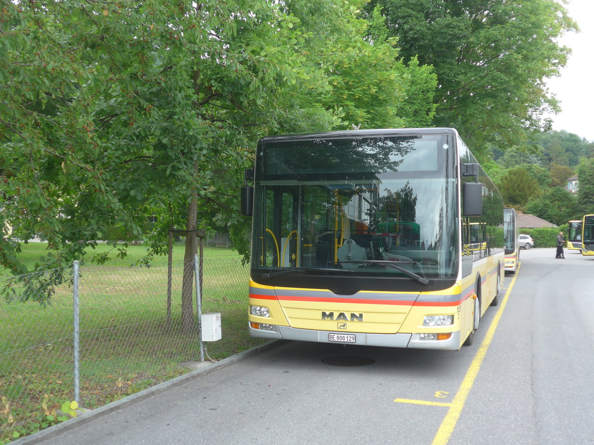 (218'036) - STI Thun - Nr. 129/BE 800'129 - MAN am 15. Juni 2020 bei der Schiffl�ndte Thun