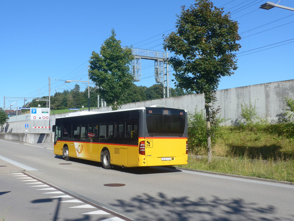 (218'696) - PostAuto Bern - Nr. 531/BE 555'831 - Mercedes am 12. Juli 2020 beim Bahnhof Bern Br�nnen Westside