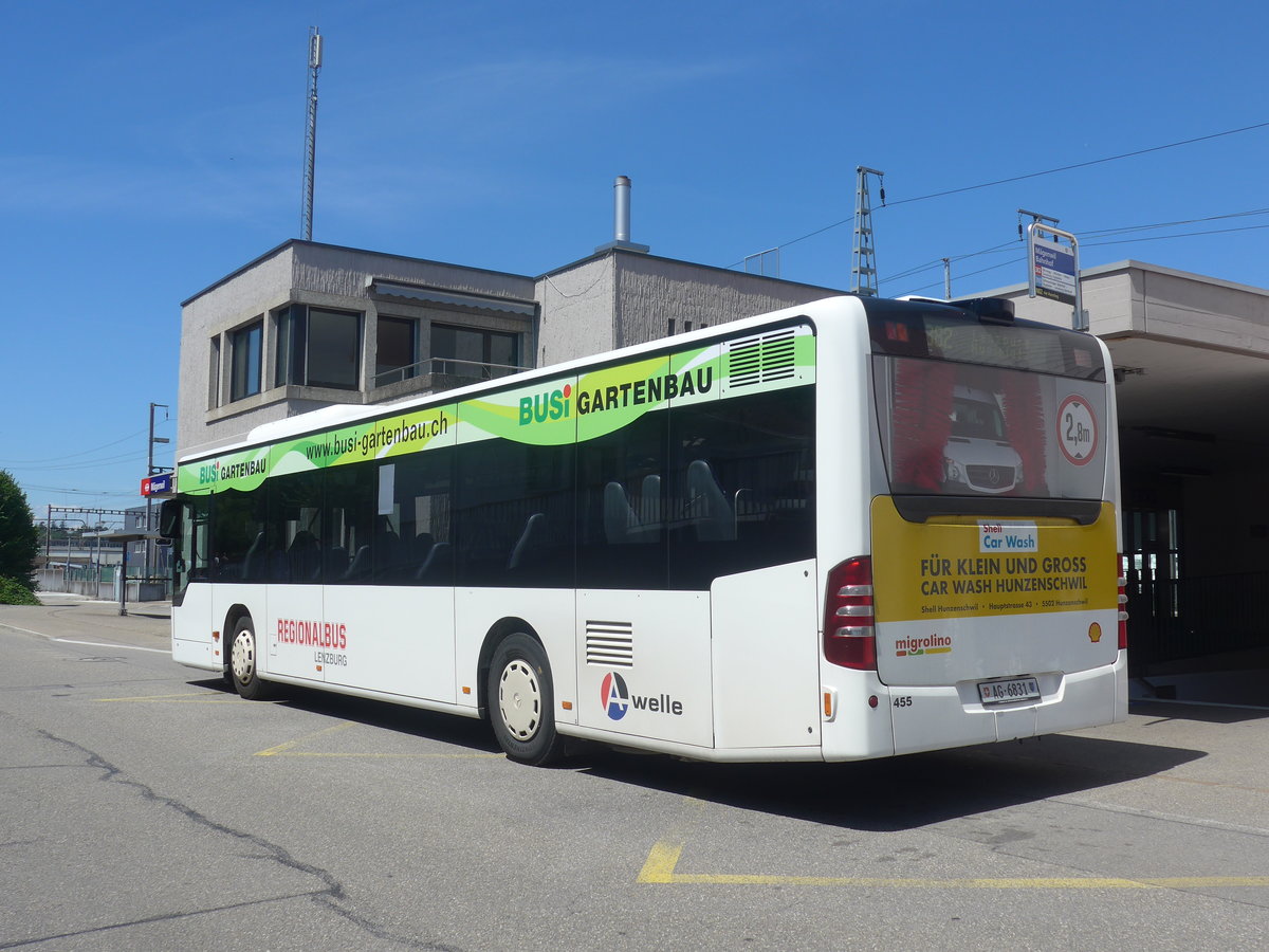 (218'835) - Knecht, Windisch - Nr. 455/AG 6831 - Mercedes am 19. Juli 2020 beim Bahnhof M�genwil
