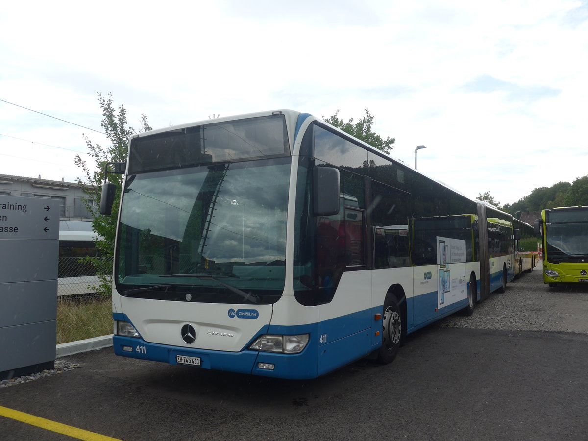 (219'137) - VBZ Z�rich - Nr. 411/ZH 745'411 - Mercedes am 26. Juli 2020 in Winterthur, EvoBus