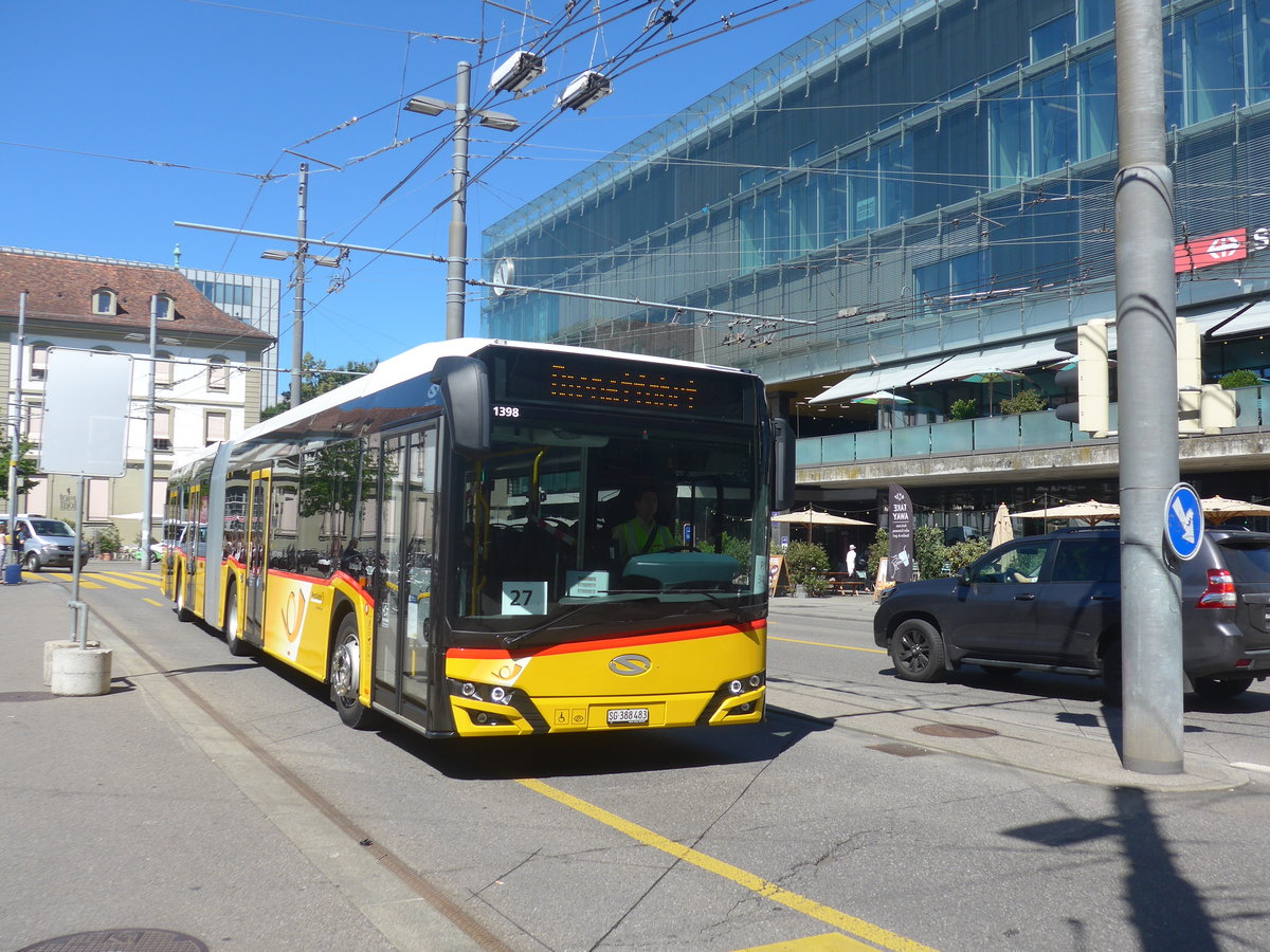 (219'191) - Schmidt, Oberb�ren - SG 388'483 - Solaris am 27. Juli 2020 beim Bahnhof Bern