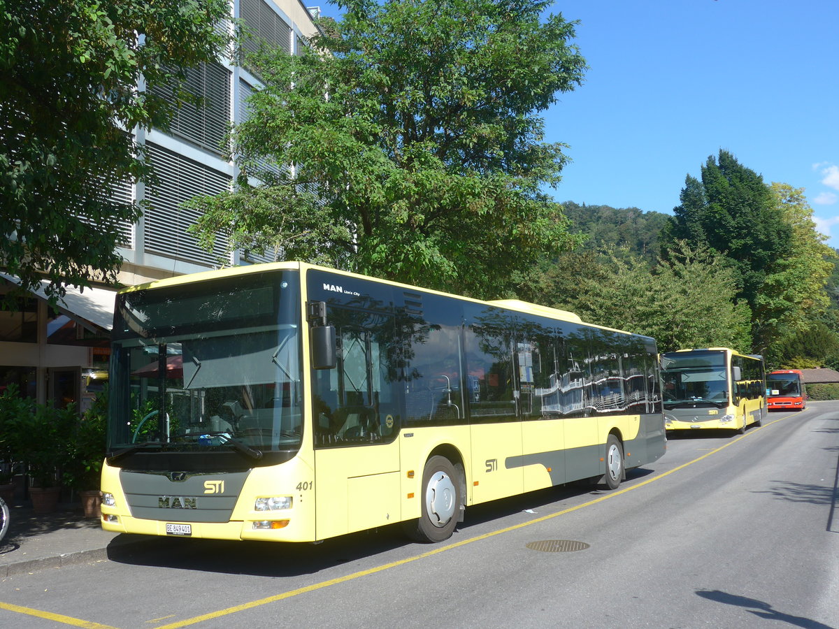(219'505) - STI Thun - Nr. 401/BE 849'401 - MAN am 8. August 2020 bei der Schiffl�ndte Thun