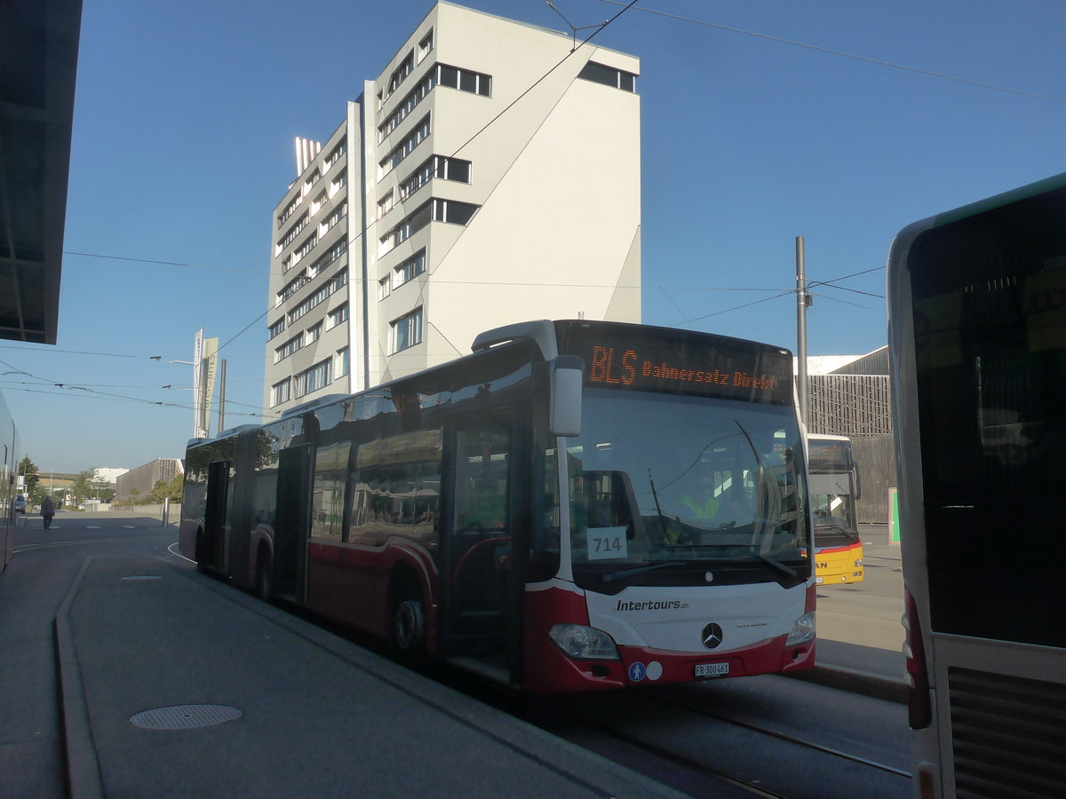 (219'523) - Intertours, Domdidier - FR 300'461 - Mercedes (ex Gschwindl, A-Wien Nr. 8408) am 9. August 2020 beim Bahnhof Bern Br�nnen Westside