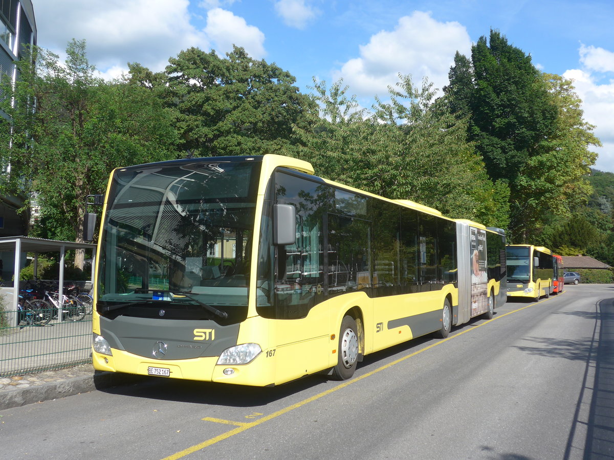 (219'659) - STI Thun - Nr. 167/BE 752'167 - Mercedes am 15. August 2020 bei der Schiffl�ndte Thun