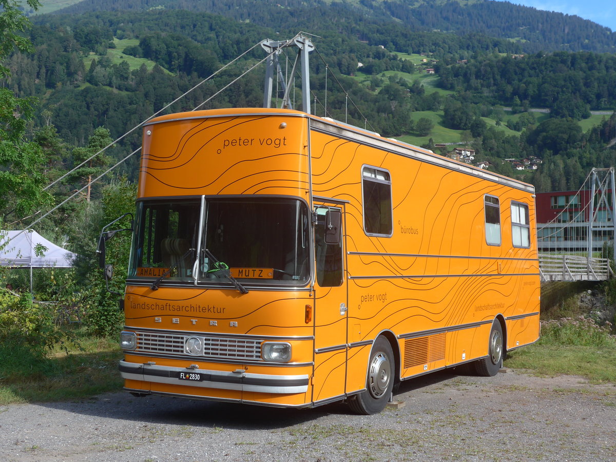 (219'686) - Aus Liechtenstein: Vogt, Vaduz - FL 2830 - Setra am 16. August 2020 in Gr�sch, Bergbahnen