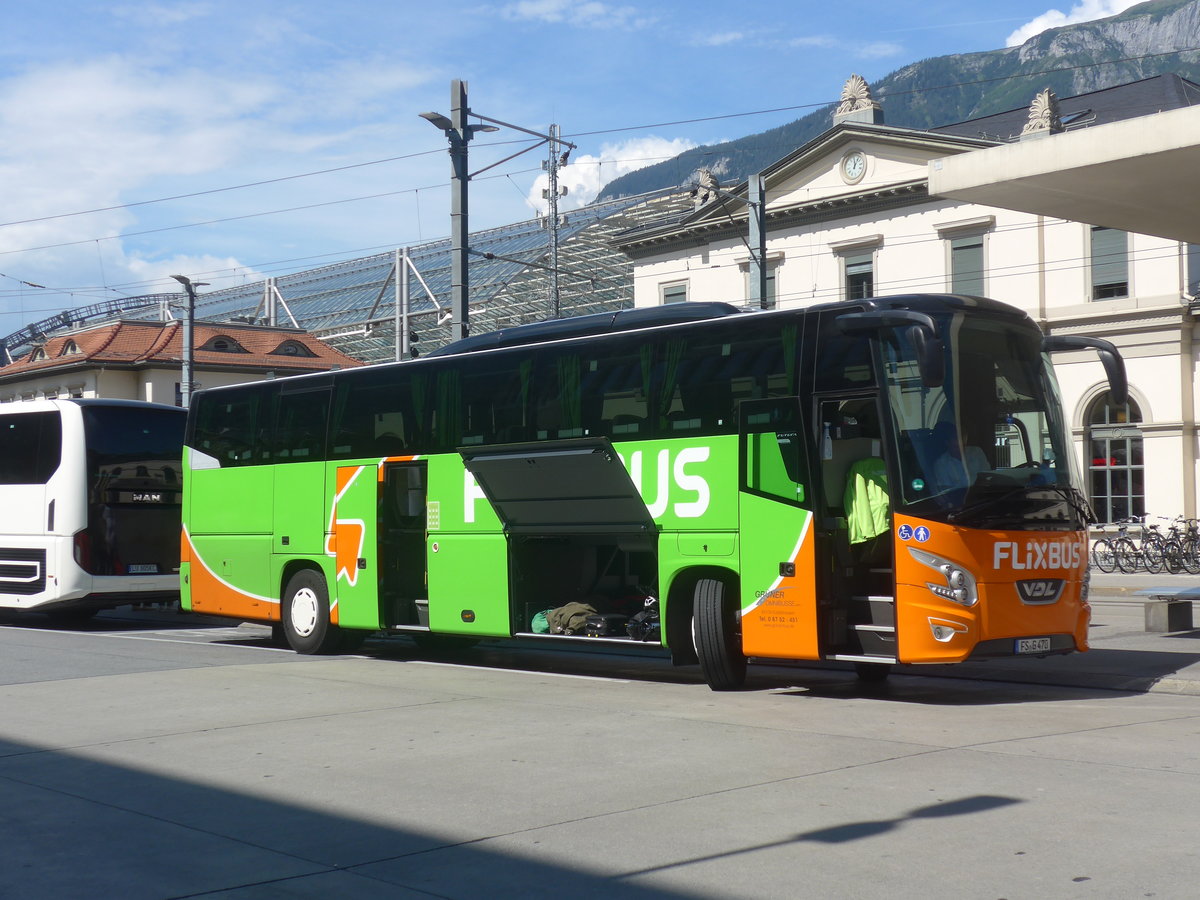 (219'776) - Aus Deutschland: Gr�ner, Rudelzhausen - FS-G 470 - VDL am 16. August 2020 beim Bahnhof Chur
