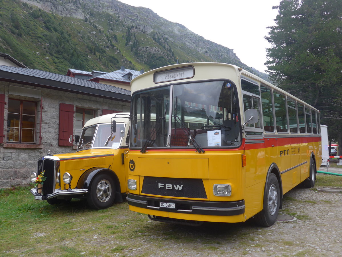 (219'905) - Birchler, Remetschwil - AG 54'039 - FBW/T�scher (ex Gerber, Winkel; ex Eggenberger, M�riken; ex Tanner, Bubendorf; ex P 24'803) am 22. August 2020 in Gletsch, DFB