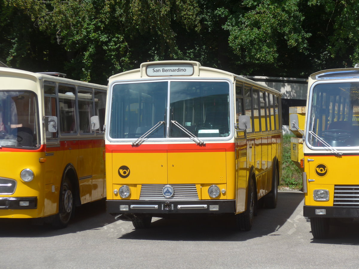 (220'098) - Gast, Wimmis - Saurer/T�scher (ex HPTrans, Thusis; ex Mauerhofer, Worb; ex Erni, Schupfart Nr. 3; ex P 24'636) am 23. August 2020 in Burgdorf, �kihof Ziegelgut