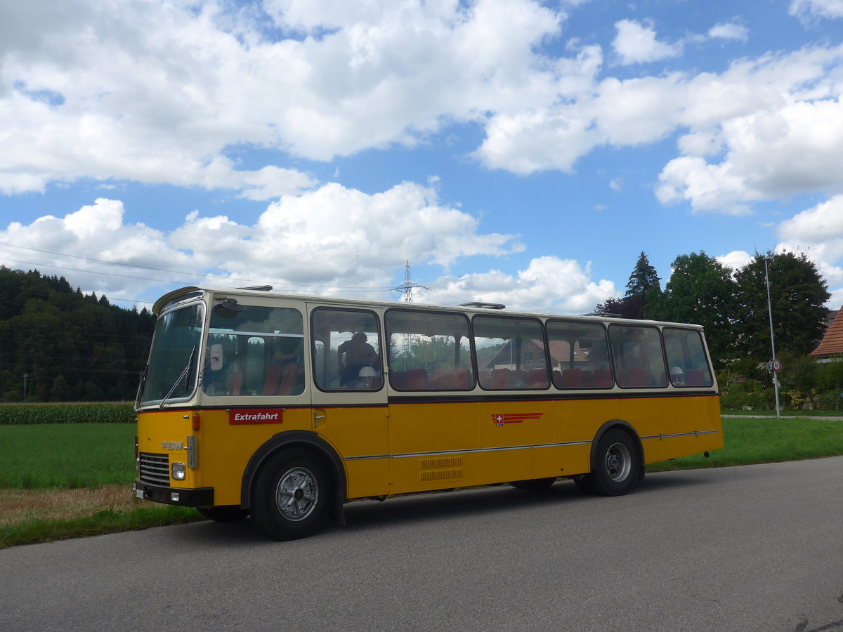 (220'142) - Wittig, N�rensdorf - ZH 205'322 - FBW/FHS (ex Tiemann, Oetwil Nr. 6; ex B�tra, Birr Nr. 28; ex Autocca, Visp; ex P 24'186) am 23. August 2020 in Wynigen, Landi