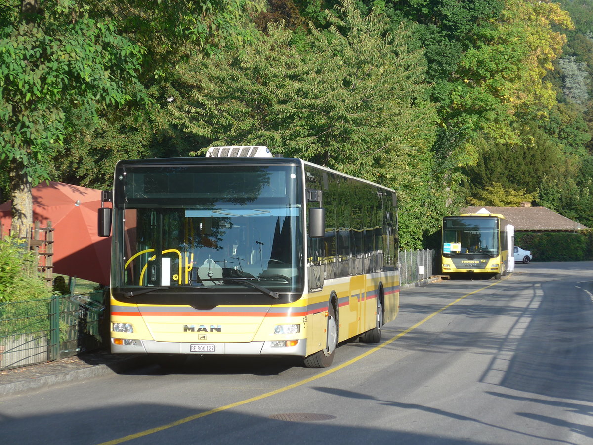 (220'543) - STI Thun - Nr. 129/BE 800'129 - MAN am 9. September 2020 bei der Schiffl�ndte Thun