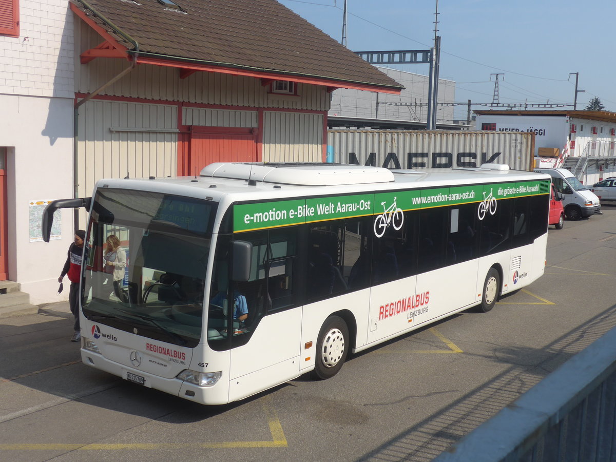 (220'727) - Knecht, Windisch - Nr. 457/AG 315'789 - Mercedes am 13. September 2020 beim Bahnhof M�genwil