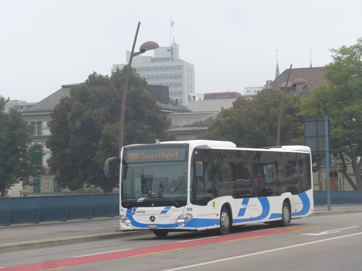 (220'817) - BOGG Wangen b.O. - Nr. 108/SO 117'612 - Mercedes am 20. September 2020 in Olten, Bahnhofbr�cke