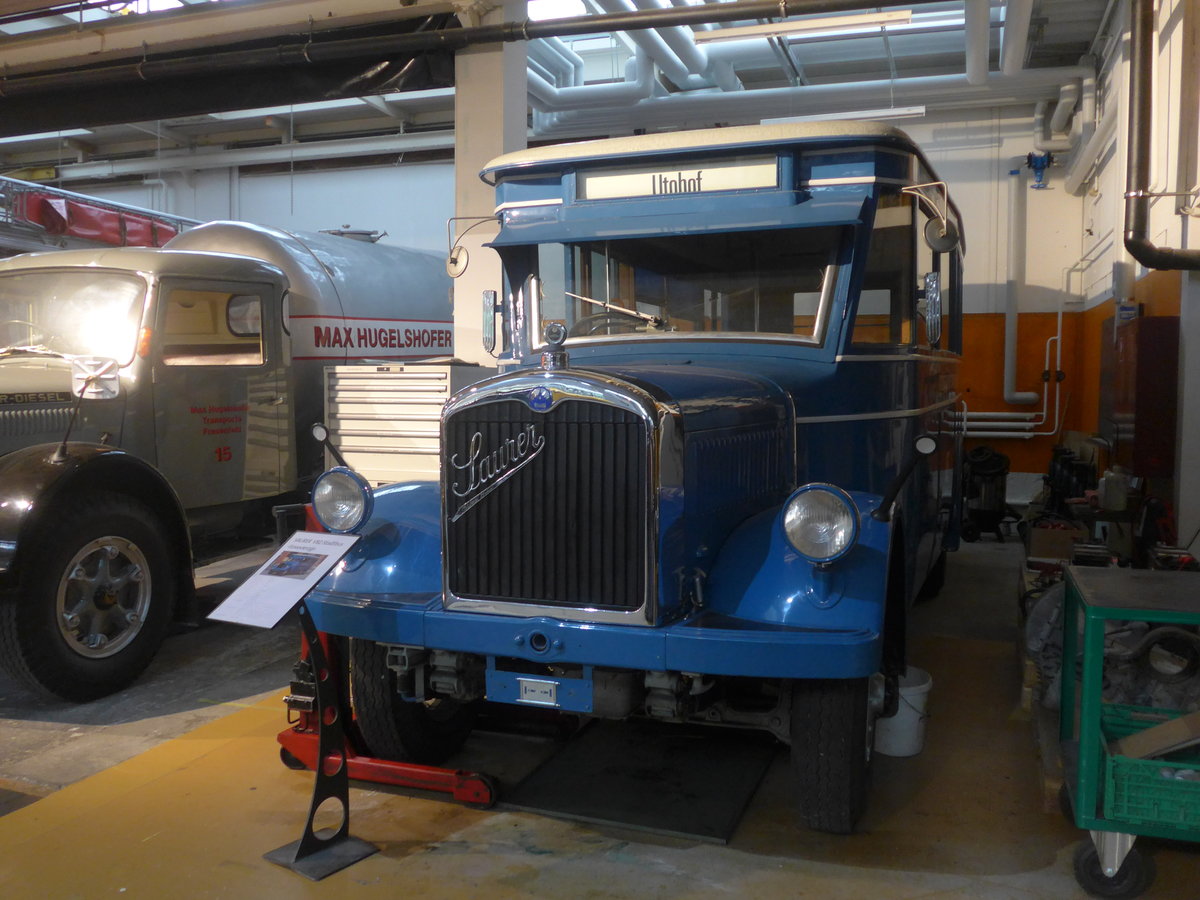 (221'171) - VBZ Z�rich (OCS) - Nr. 45 - Saurer/T�scher (ex Firma in Spreitenbach; ex VBZ Z�rich Nr. 245; ex VBZ Z�rich Nr. 45) am 24. September 2020 in Arbon, Saurermuseum