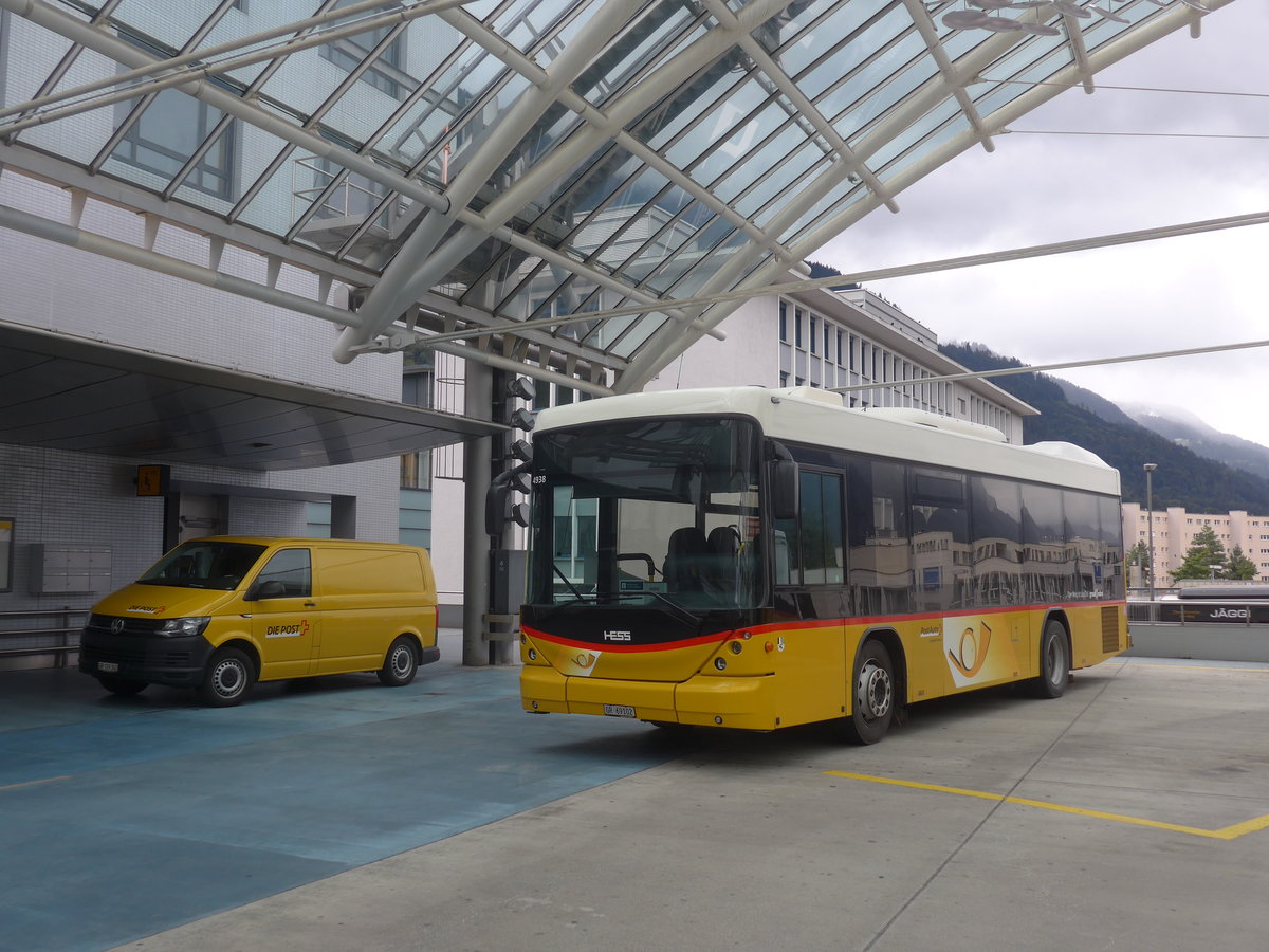 (221'435) - PostAuto Graub�nden - GR 69'102 - Scania/Hess am 26. September 2020 in Chur, Postautostation