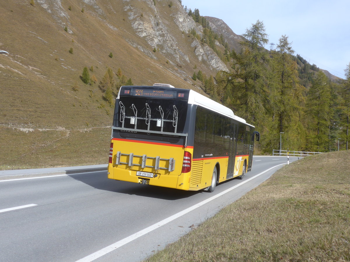 (222'142) - PostAuto Graub�nden - GR 159'302 - Mercedes am 20. Oktober 2020 in Samnaun, Talstrasse