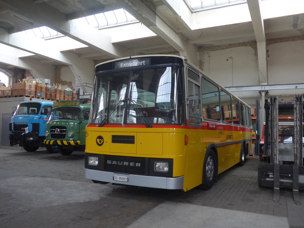 (222'259) - Oldtimer Club Saurer, Arbon - TG 95'083 - Saurer/T�scher (ex Schwizer, Goldach Nr. 2) am 21. Oktober 2020 in Arbon, Saurermuseum Depot