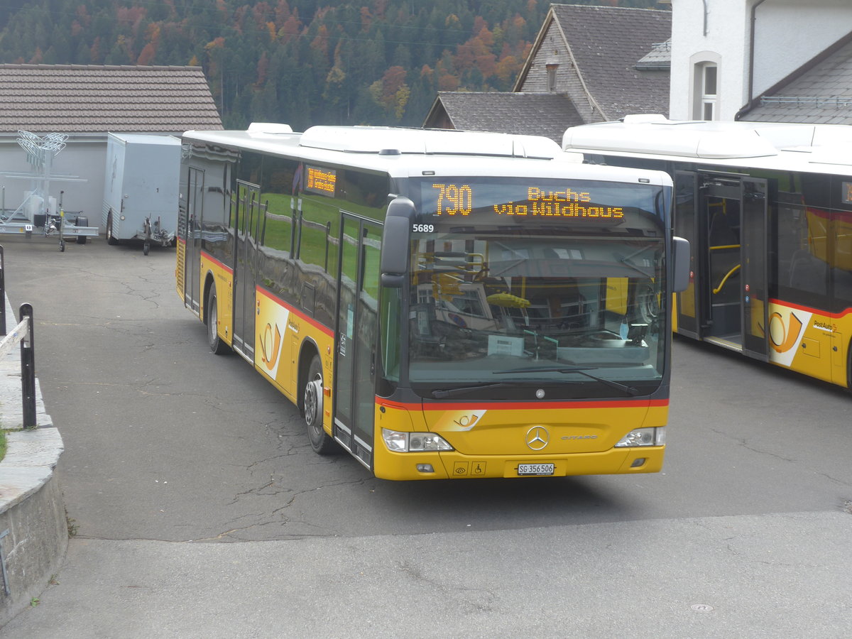 (222'431) - PostAuto Ostschweiz - SG 356'506 - Mercedes (ex Schmidt, Oberb�ren) am 22. Oktober 2020 in Wildhaus, Dorf
