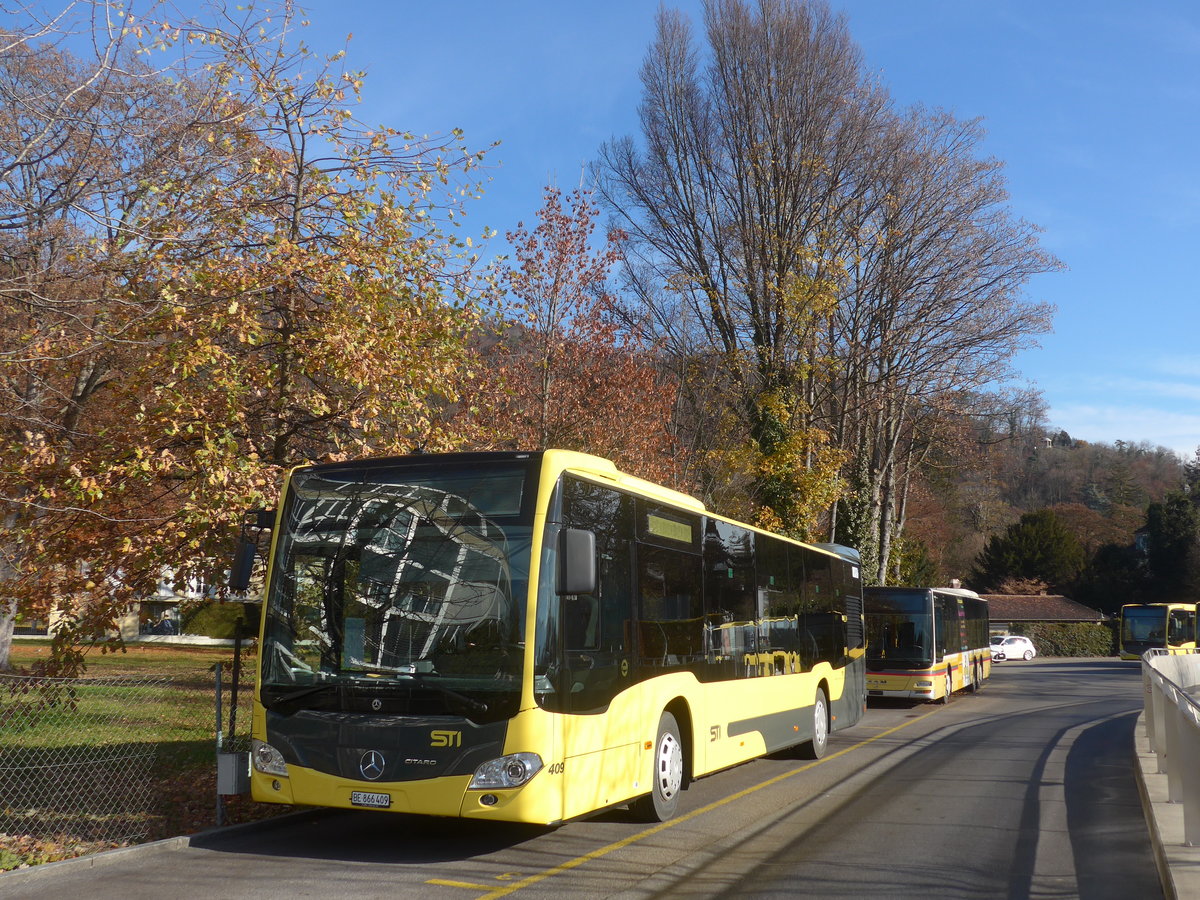 (222'852) - STI Thun - Nr. 409/BE 866'409 - Mercedes am 21. November 2020 bei der Schiffl�ndte Thun