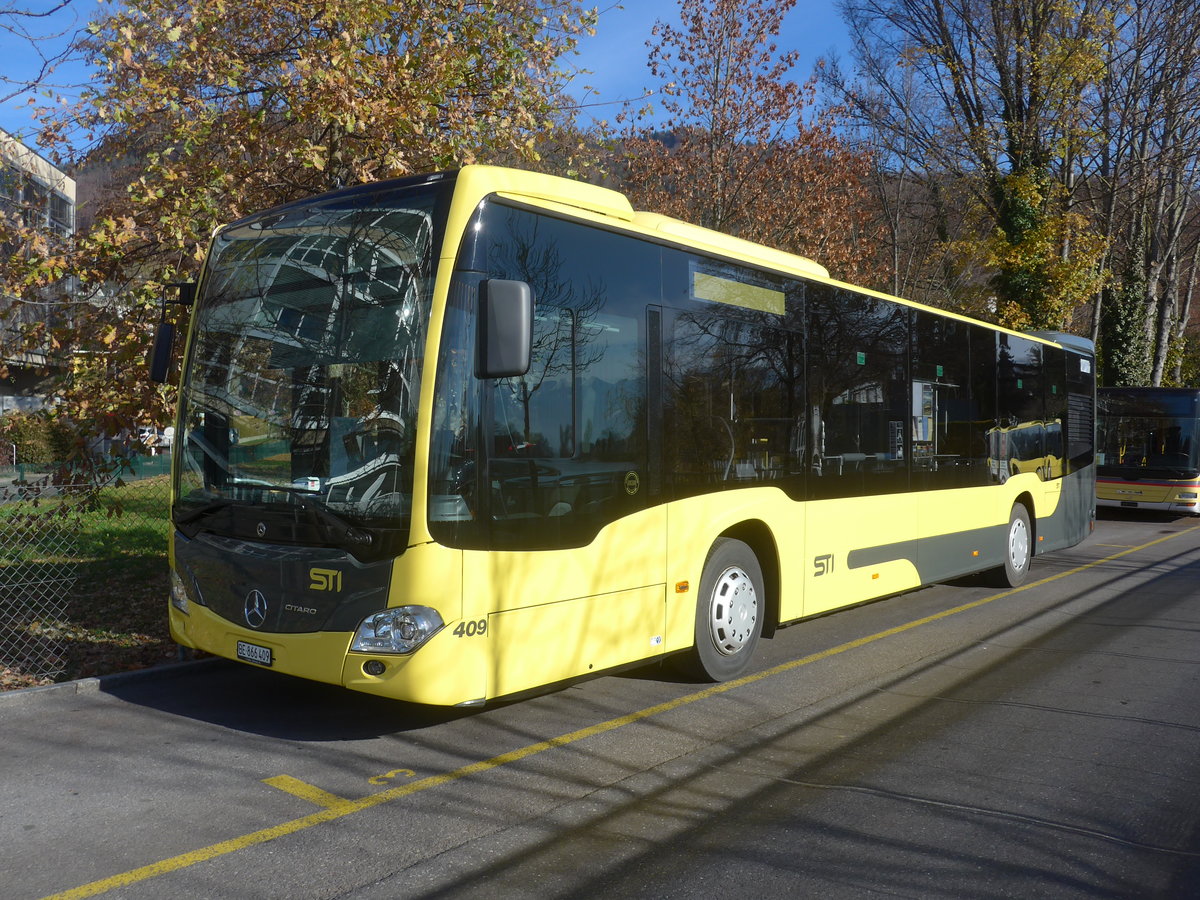 (222'853) - STI Thun - Nr. 409/BE 866'409 - Mercedes am 21. November 2020 bei der Schiffl�ndte Thun