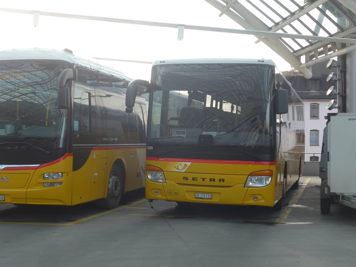 (223'248) - PostAuto Graub�nden - GR 179'710 - Setra am 2. Januar 2021 in Chur, Postautostation