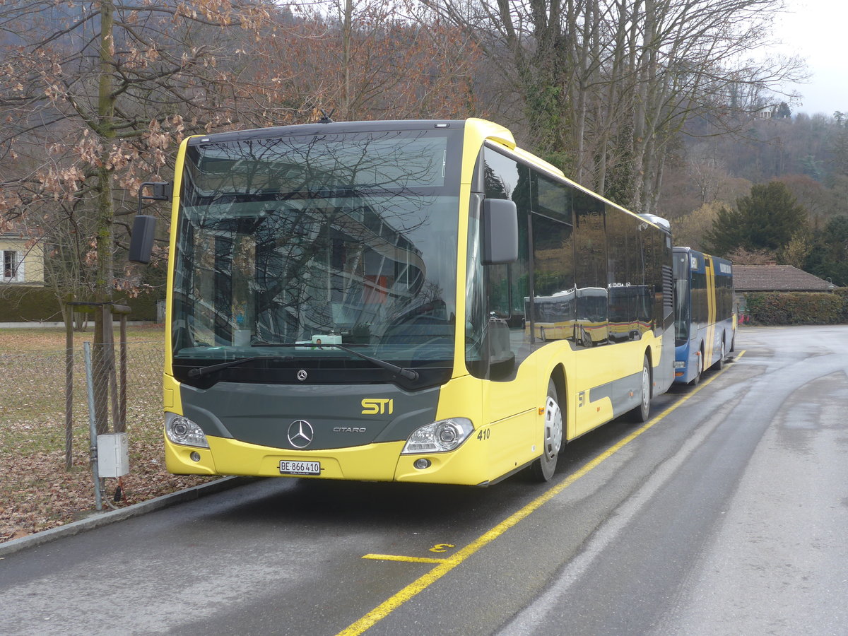 (223'467) - STI Thun - Nr. 410/BE 866'410 - Mercedes am 9. Februar 2021 bei der Schiffl�ndte Thun