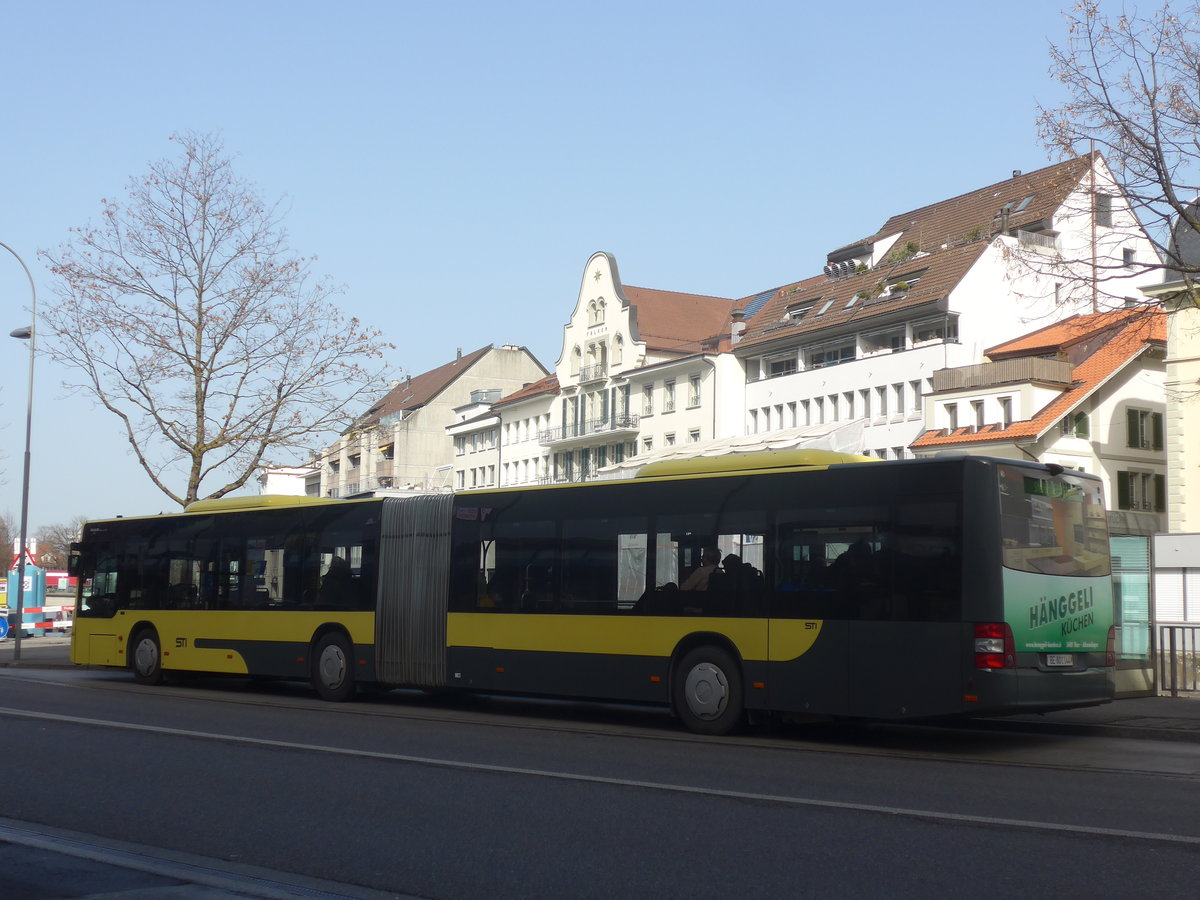 (223'725) - STI Thun - Nr. 144/BE 801'144 - MAN am 24. Februar 2021 in Thun, Postbr�cke