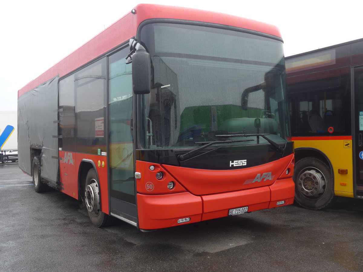 (223'981) - AFA Adelboden - Nr. 50/BE 715'002 - Scania/Hess am 7. M�rz 2021 in Kerzers, Interbus