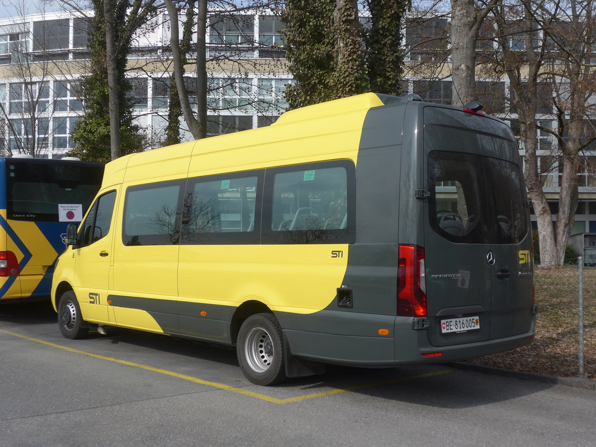 (224'049) - STI Thun - Nr. 5/BE 861'005 - Mercedes am 9. M�rz 2021 bei der Schiffl�ndte Thun